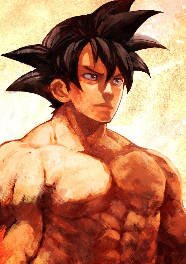 son goku (dragon ball and 1 more) drawn by lack