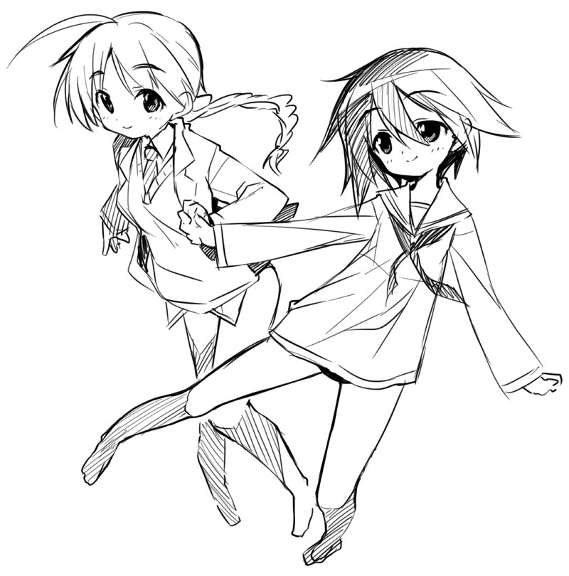 miyafuji yoshika and lynette bishop (world witches series and 1 more) drawn by take_shinobu