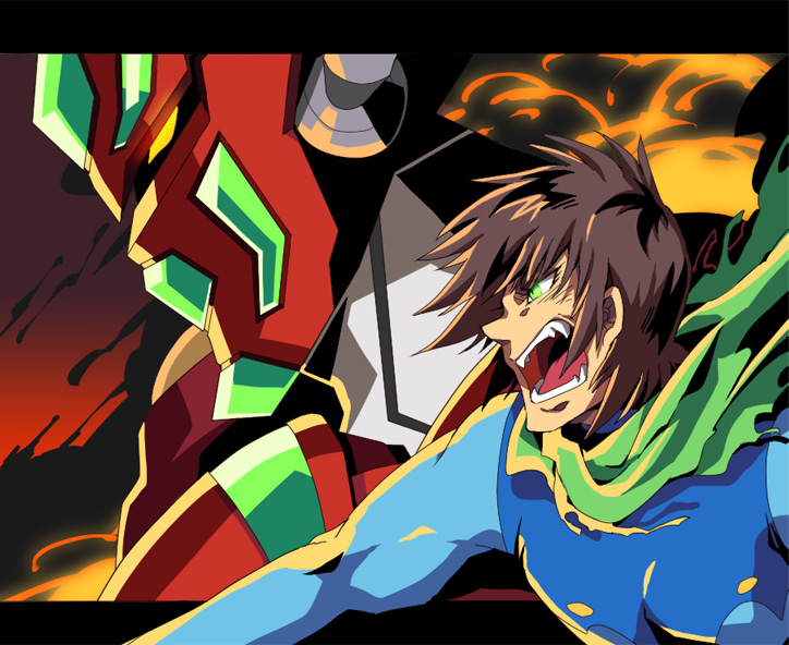 nagare ryoma and shin getter-1 (getter robo and 1 more) drawn by kishia_(jun'aist)