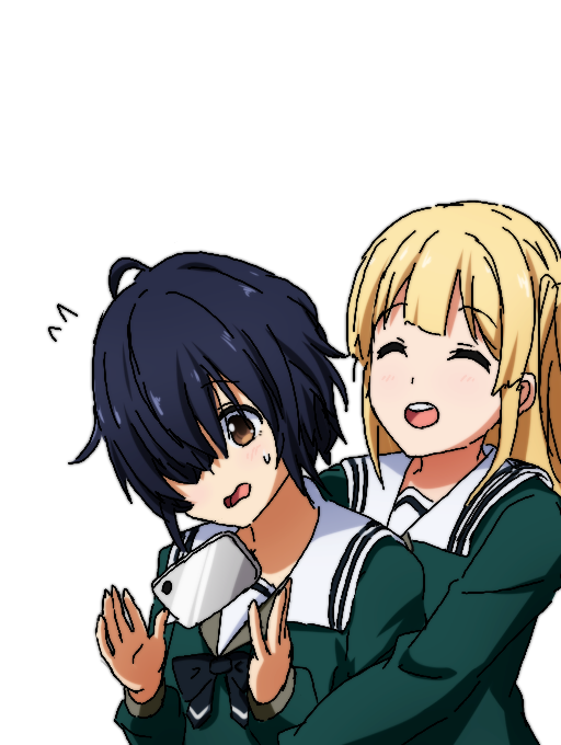 takigawa miu and fujima sakura (22/7) drawn by igashiko