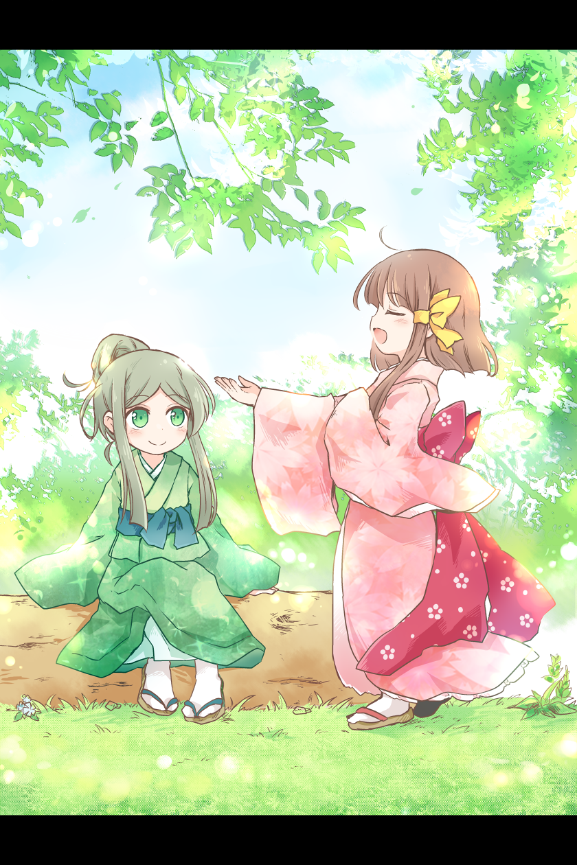 nishida satono and teireida mai (touhou) drawn by pote_(ptkan)