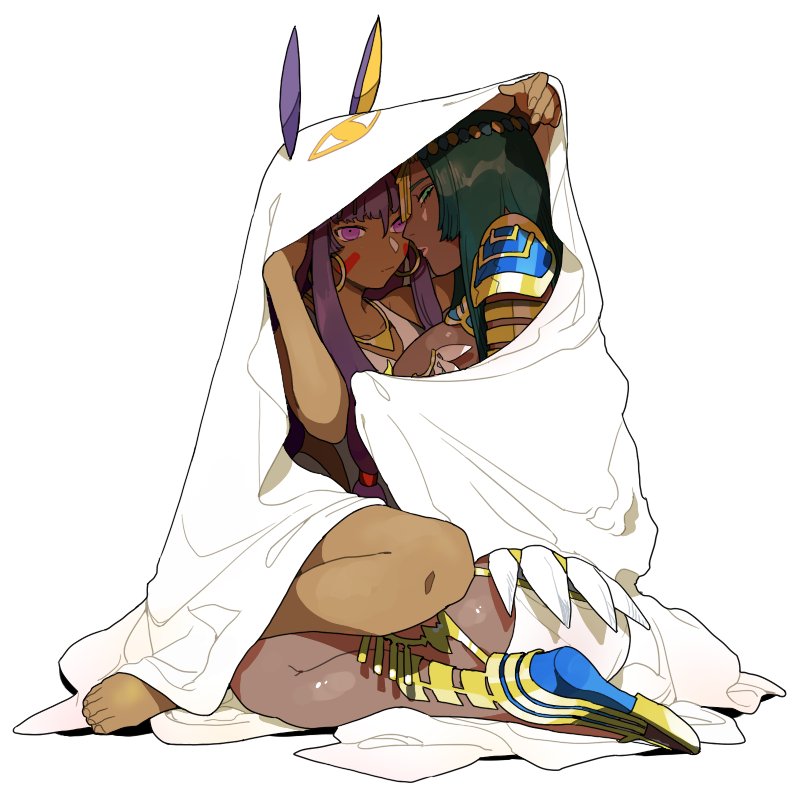 nitocris and scheherazade (fate and 1 more) drawn by michiru_(amphibian)