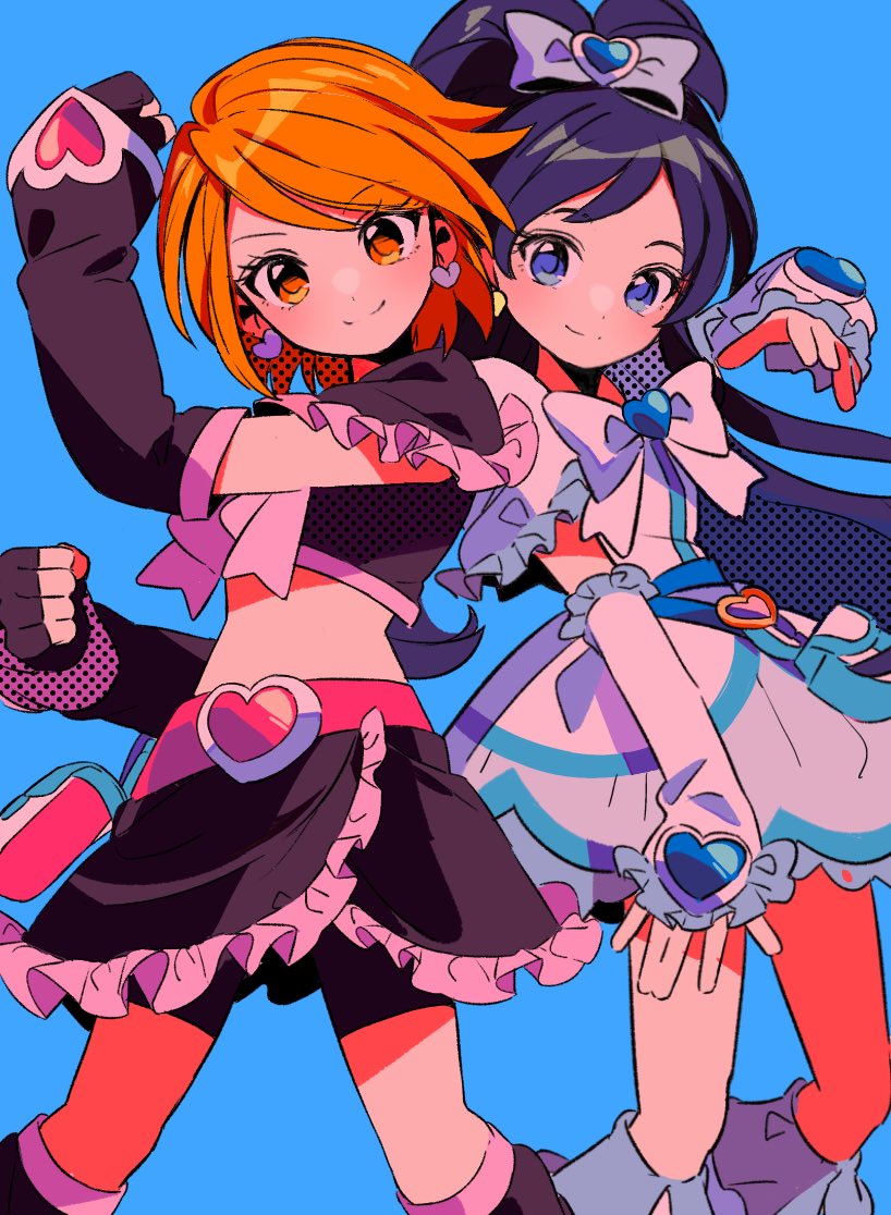 misumi nagisa, yukishiro honoka, cure black, and cure white (precure and 1 more) drawn by sanamaru_(sana79261827)
