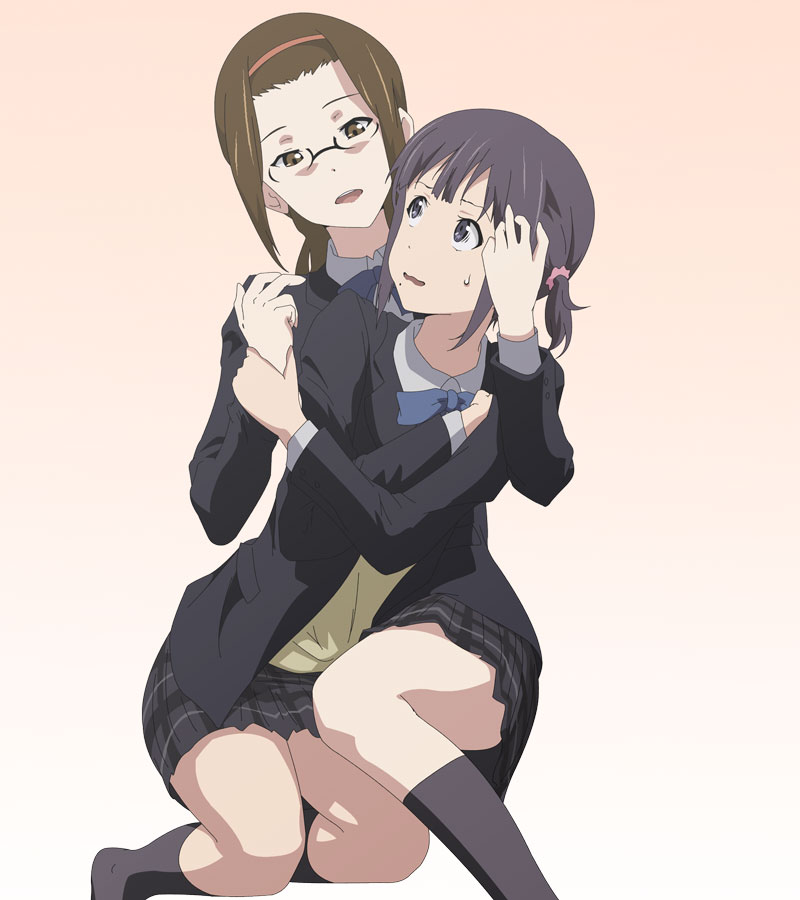 nagase iori and fujishima maiko (kokoro connect) drawn by kazumanga