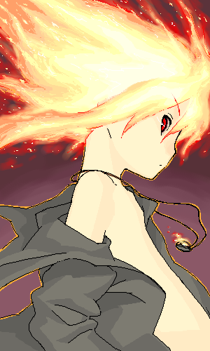shana and alastor (shakugan no shana) drawn by hijiri_rei