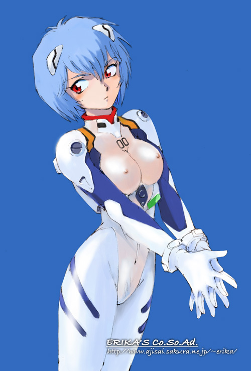 ayanami rei (neon genesis evangelion) drawn by shibata_masahiro