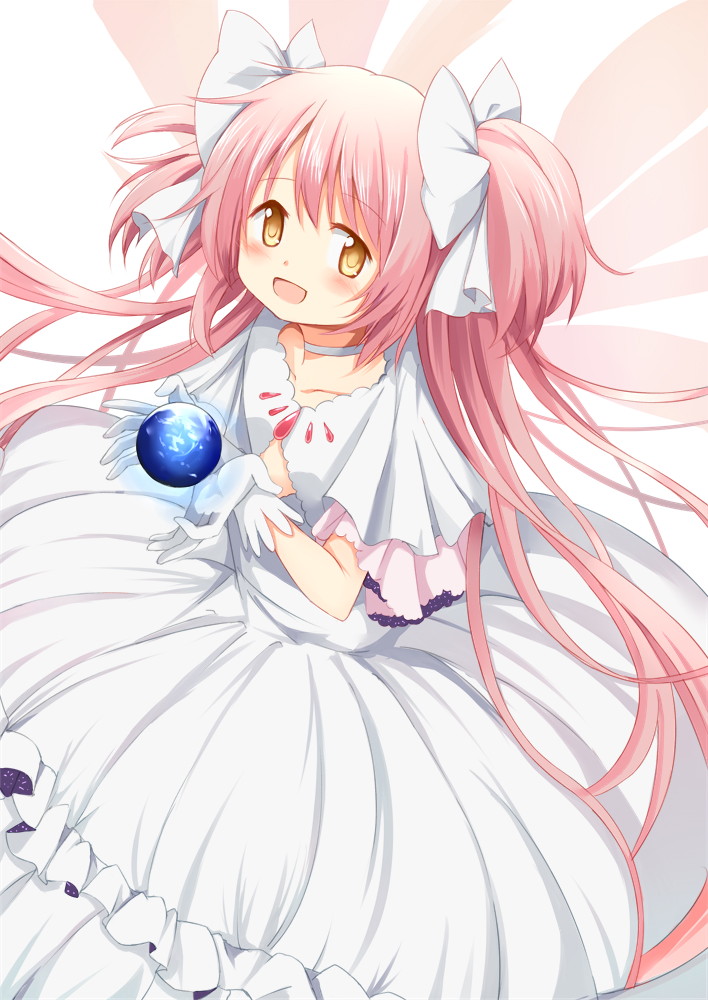 kaname madoka and ultimate madoka (mahou shoujo madoka magica) drawn by rikopin