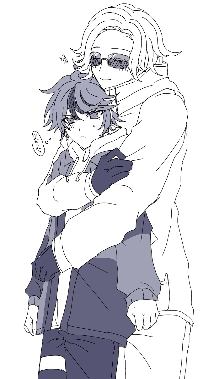 aotsuki eito and sumino takumi (the hundred line -last defense academy-) drawn by shi_gu_(sigu_69)