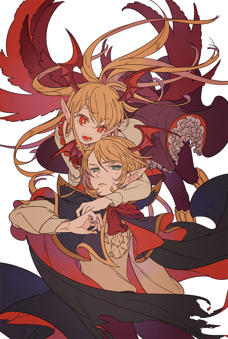 vampy and veight (granblue fantasy and 1 more) drawn by maruco