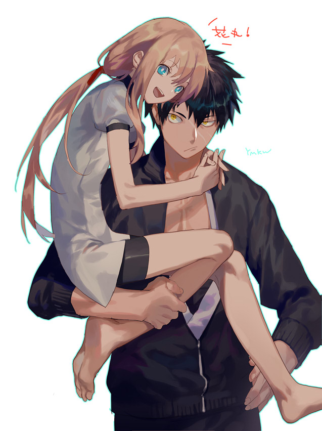 midare toushirou and doudanuki masakuni (touken ranbu) drawn by yamakawa