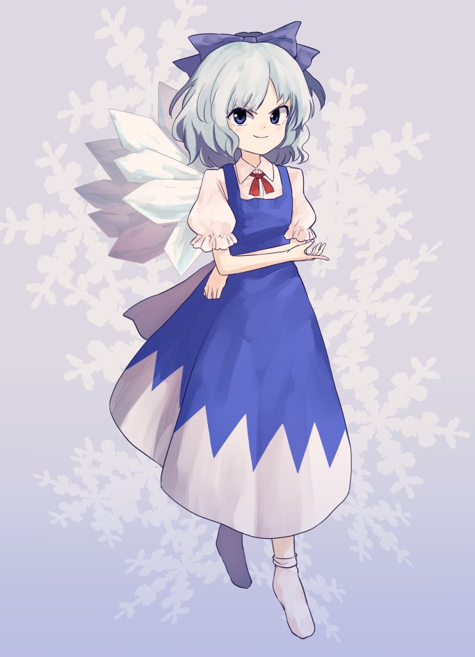 cirno (touhou and 1 more) drawn by rion_(glayjirobass)