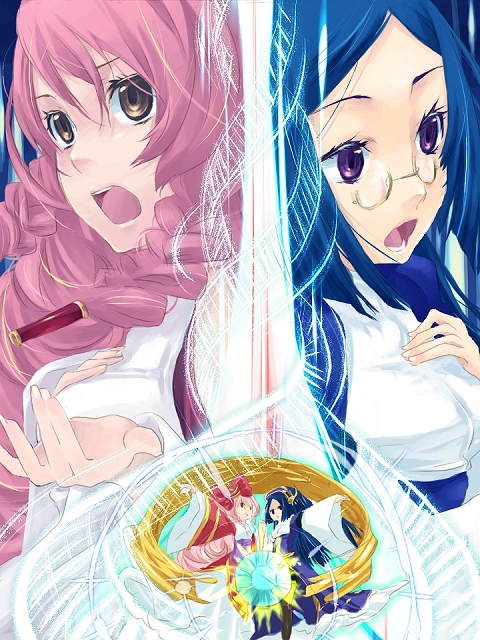 infel and nenesha (ar tonelico and 1 more) drawn by yumemitsuki