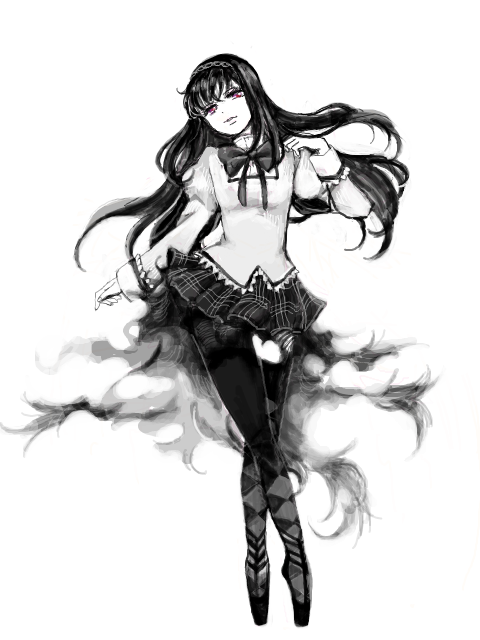 akemi homura and akuma homura (mahou shoujo madoka magica and 1 more) drawn by desutoro