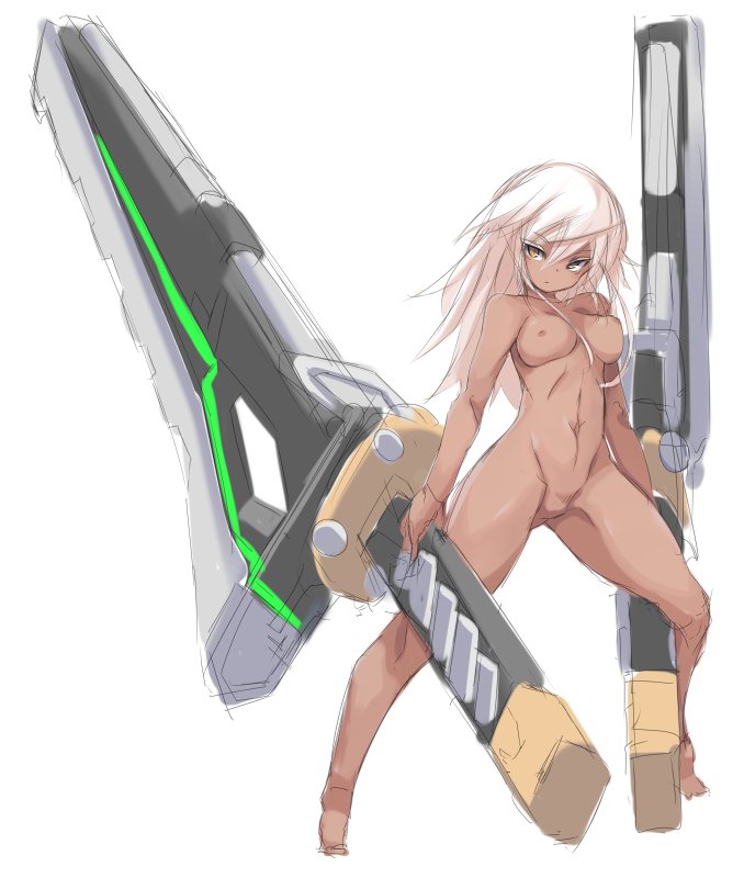 ramlethal valentine (guilty gear and 1 more) drawn by karukan_(monjya)