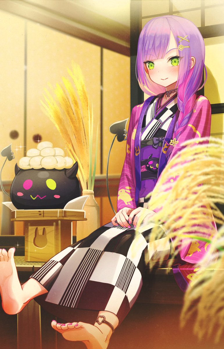 tokoyami towa and bibi (hololive) drawn by aiuabo