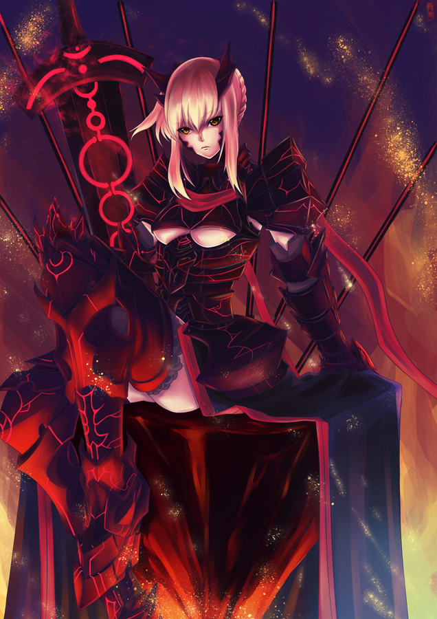 artoria pendragon and saber alter (fate and 1 more) drawn by rinbukyoku