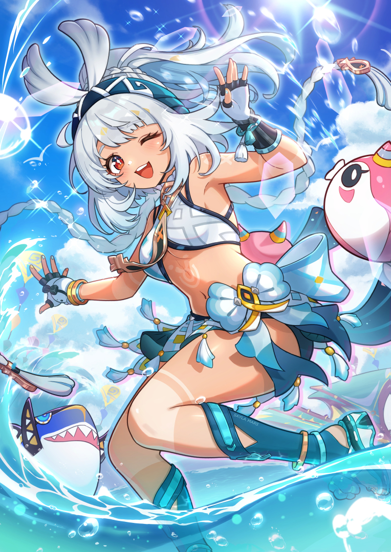 mualani (genshin impact) drawn by saylamars