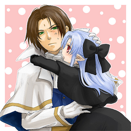 len and kagami shinnosuke (tsukihime and 3 more) drawn by fatcat_720