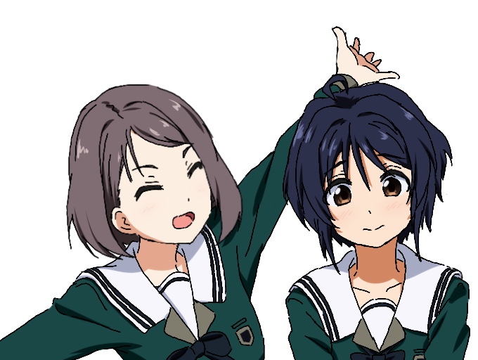 takigawa miu and hiiragi tsubomi (22/7) drawn by igashiko