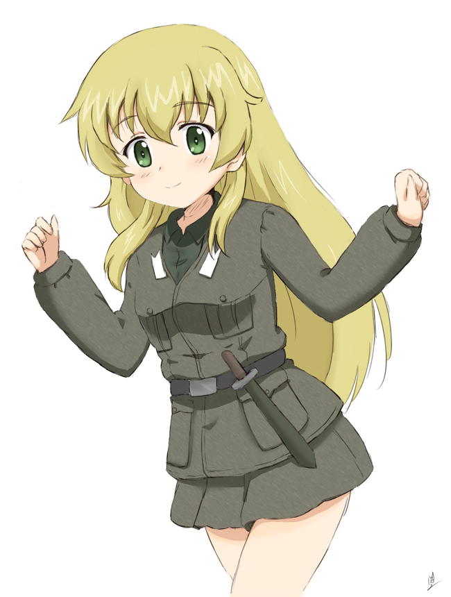 carpaccio (girls und panzer) drawn by ma-2_(konkon_kitakitsune)
