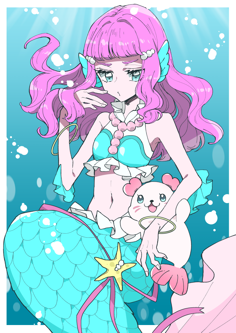 laura la mer and kururun (precure and 1 more) drawn by clrown703