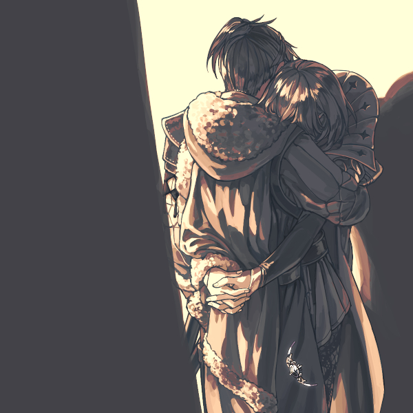 female byleth and felix hugo fraldarius (fire emblem and 1 more) drawn by harusame_(rueken)