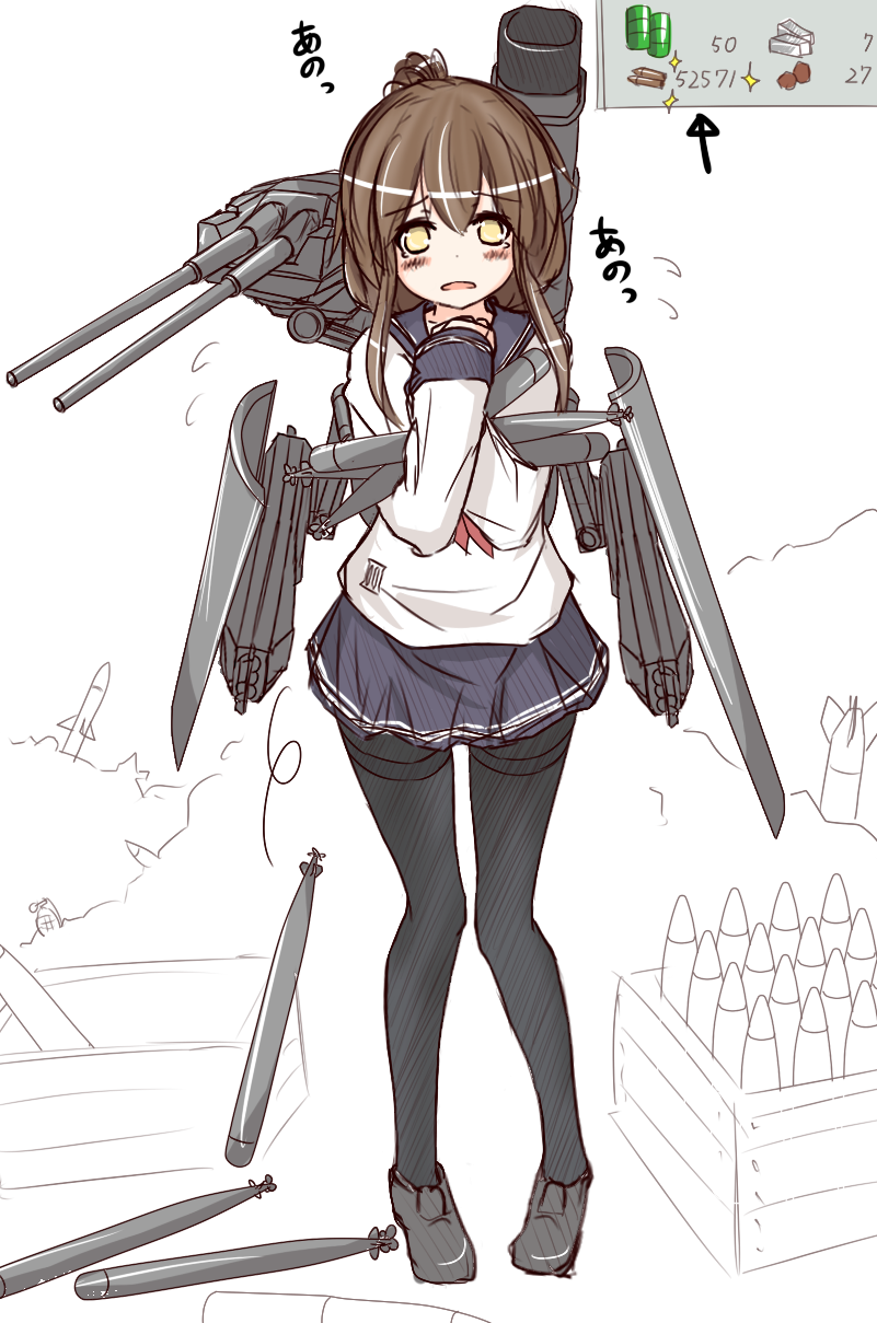 inazuma (kantai collection) drawn by ikameshi_(ika_meshi)