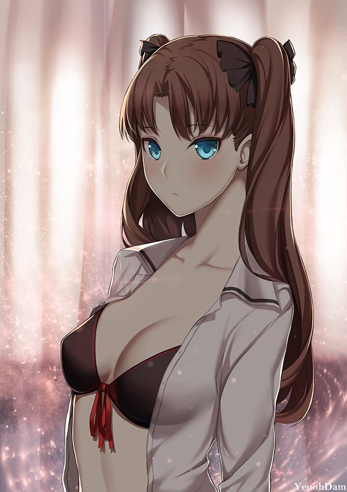 tohsaka rin (fate and 1 more) drawn by yeooudam