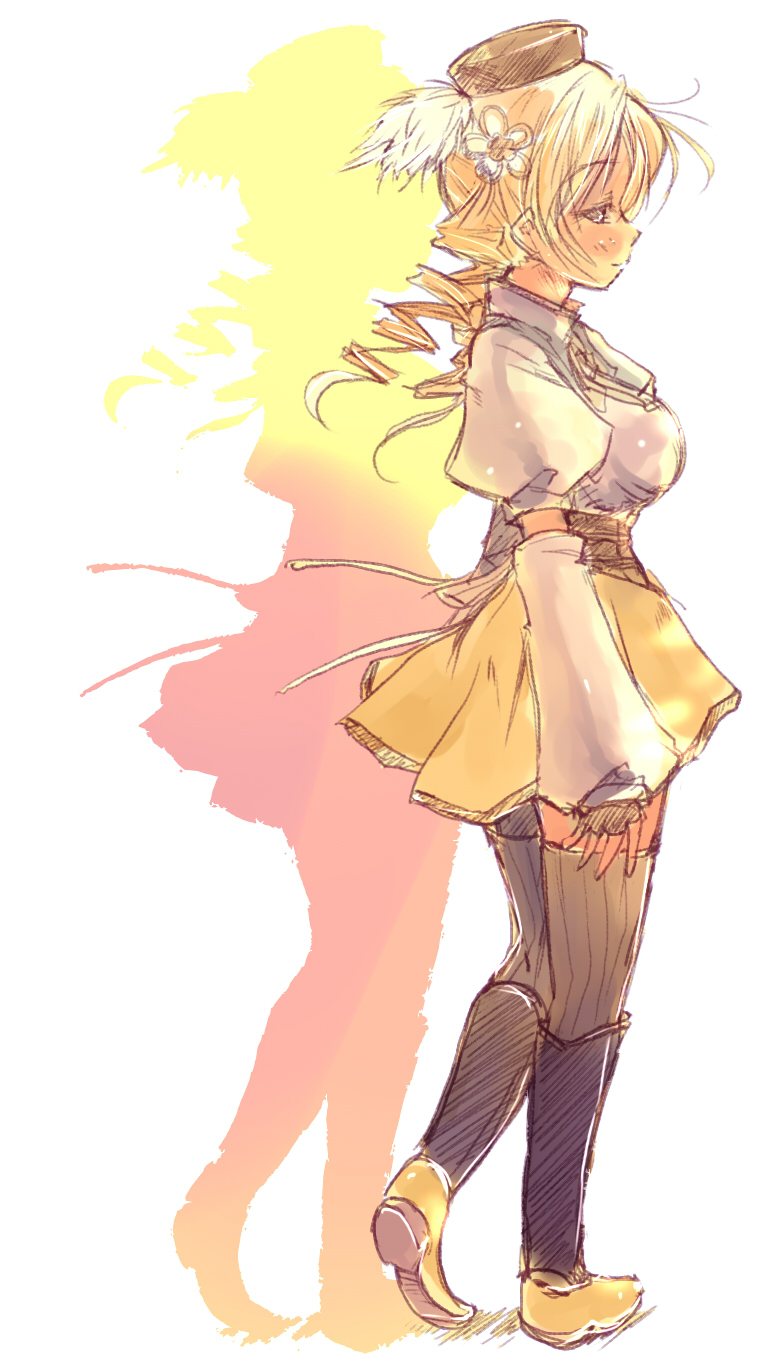 tomoe mami (mahou shoujo madoka magica) drawn by okotan_(dewdrops)