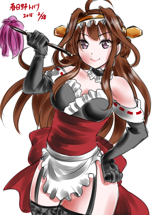 kongou (kantai collection and 1 more) drawn by kasugano_tobari