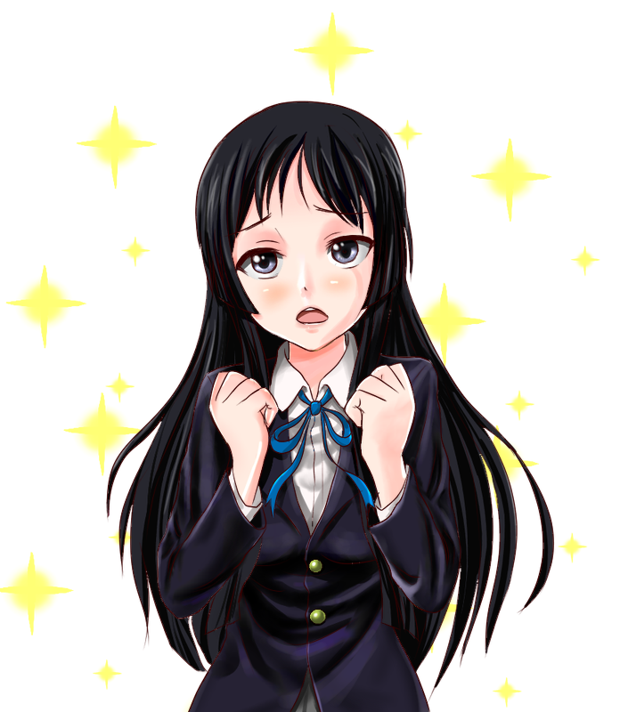 akiyama mio (k-on!) drawn by niwatori_(syumi10)
