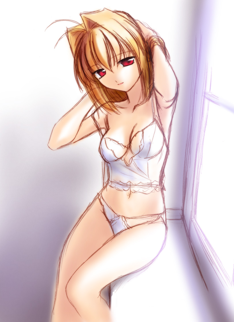 arcueid brunestud (tsukihime) drawn by norizou_type-r