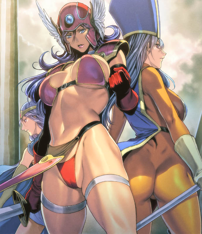 warrior, sage, and priest (dragon quest and 1 more) drawn by homare_(fool's_art)