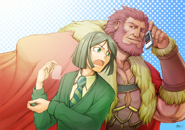 iskandar and waver velvet (fate and 1 more) drawn by gustaf_jp