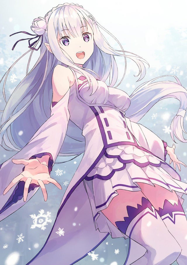 emilia (re:zero kara hajimeru isekai seikatsu) drawn by k-me