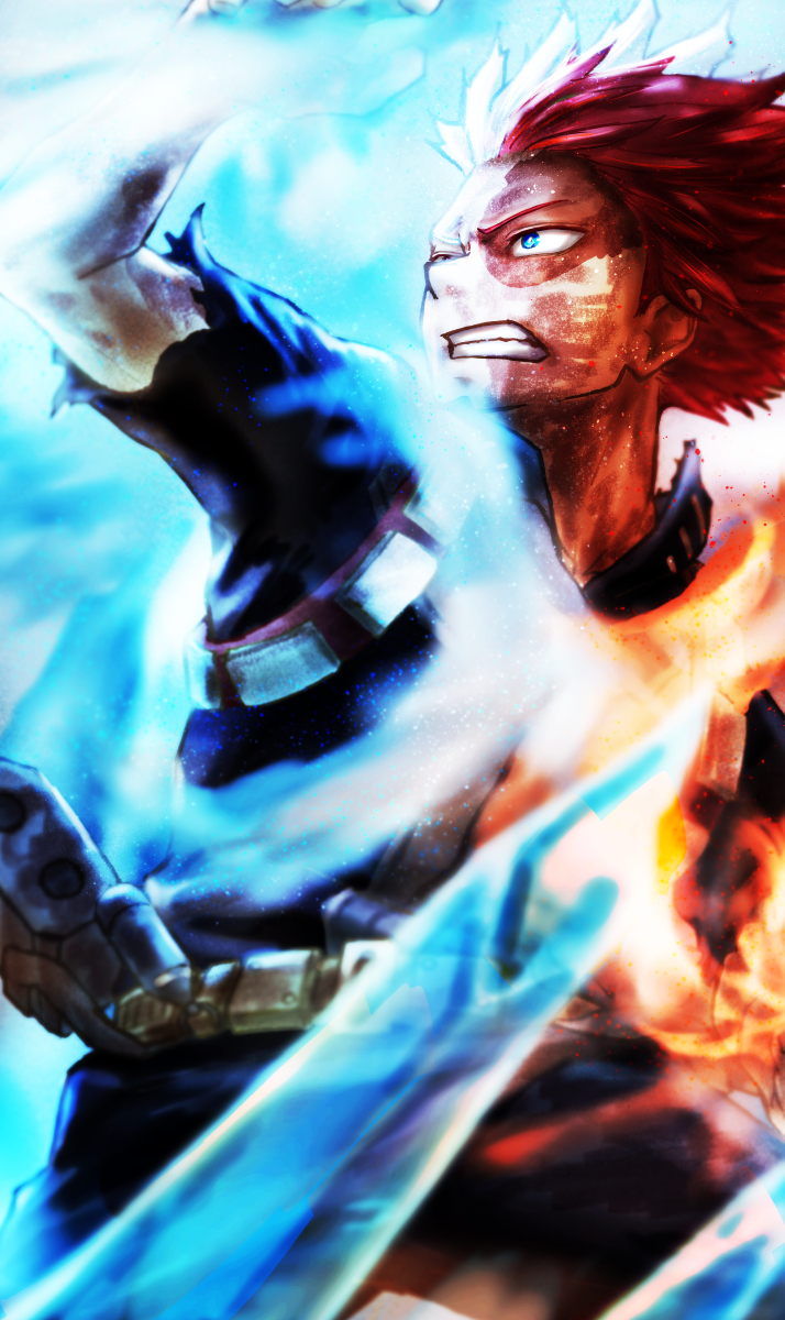 todoroki shoto (boku no hero academia) drawn by popon_(user_eaem5325)