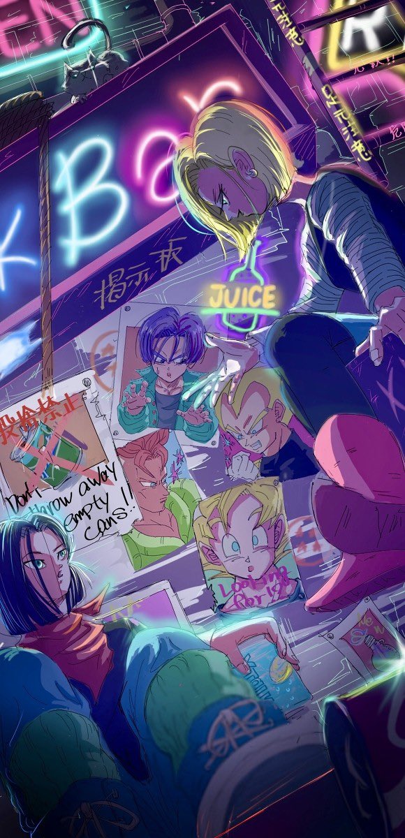 son goku, vegeta, android 18, trunks, android 17, and 1 more (dragon ball and 1 more) drawn by lumlum_0_1