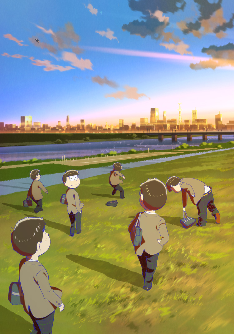 matsuno osomatsu, matsuno karamatsu, matsuno ichimatsu, matsuno jyushimatsu, matsuno choromatsu, and 1 more (osomatsu and 2 more)