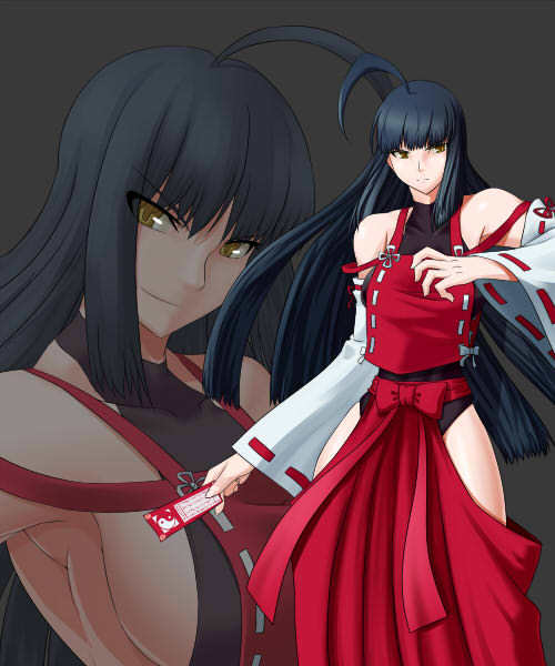 sendai hakurei no miko (original and 2 more) drawn by akimichi