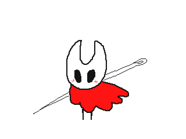 hornet (hollow knight and 1 more) drawn by keke_(kokorokeke)