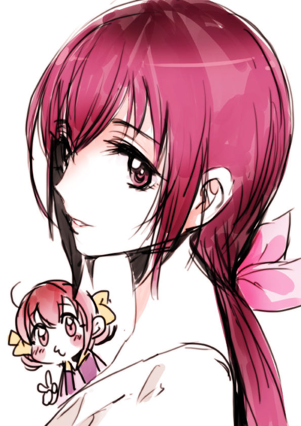 hoshizora miyuki and hoshizora ikuyo (precure and 1 more) drawn by tima