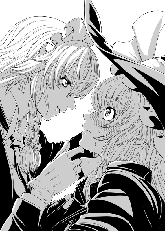 kirisame marisa and izayoi sakuya (touhou) drawn by imizu_(nitro_unknown)
