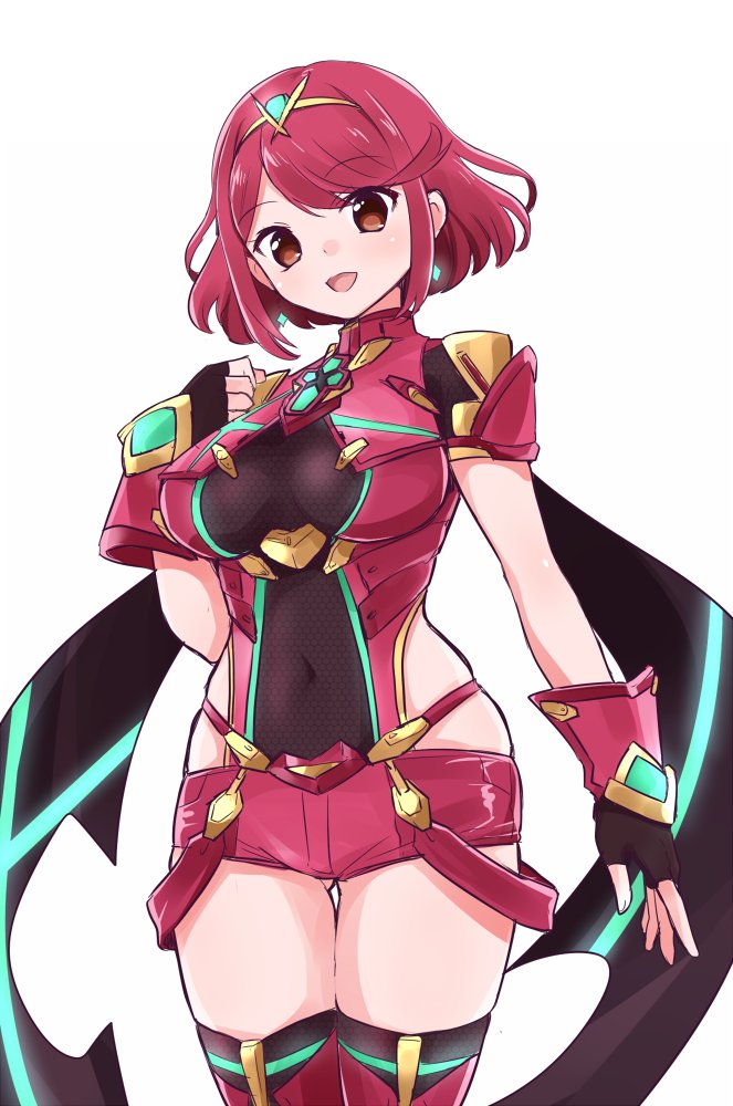 pyra (xenoblade chronicles and 1 more) drawn by madanai_(morisumeshi)