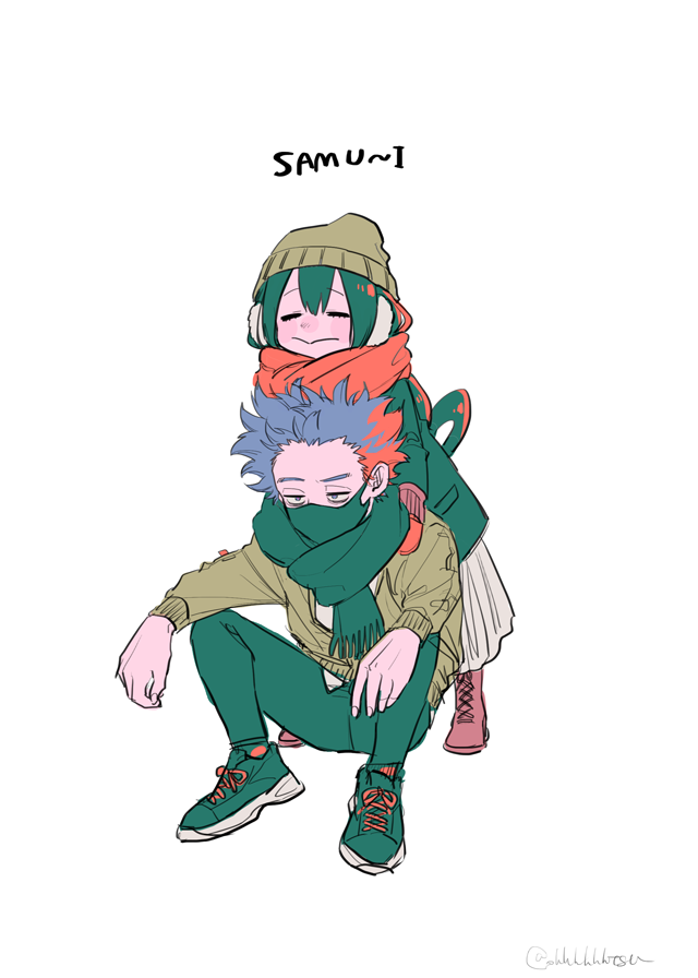 asui tsuyu and shinso hitoshi (boku no hero academia) drawn by ohhhhhhtsu
