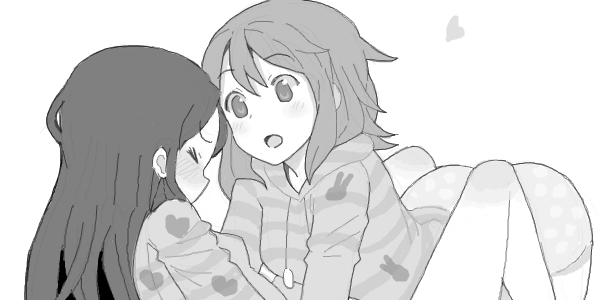 nakano azusa and hirasawa yui (k-on!) drawn by kuzu_kow