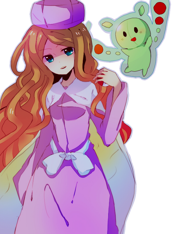 caitlin and reuniclus (pokemon and 1 more) drawn by kaminari_(ao_pu_q23)