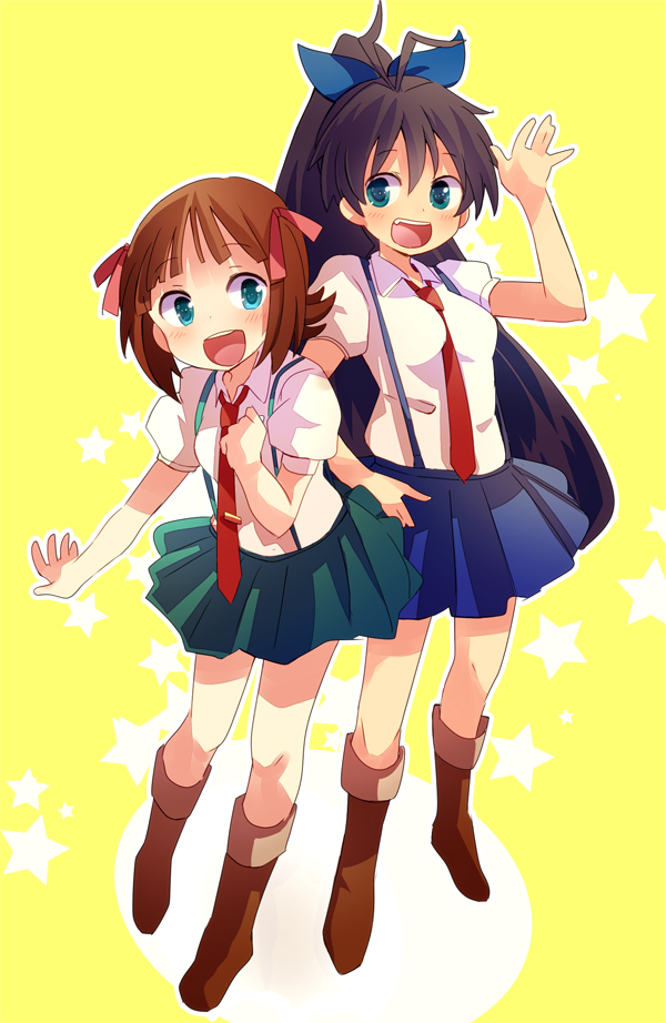amami haruka and ganaha hibiki (idolmaster) drawn by neomoebuta