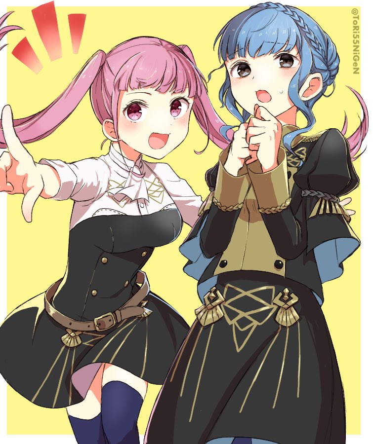 hilda valentine goneril and marianne von edmund (fire emblem and 1 more) drawn by tori55nigen