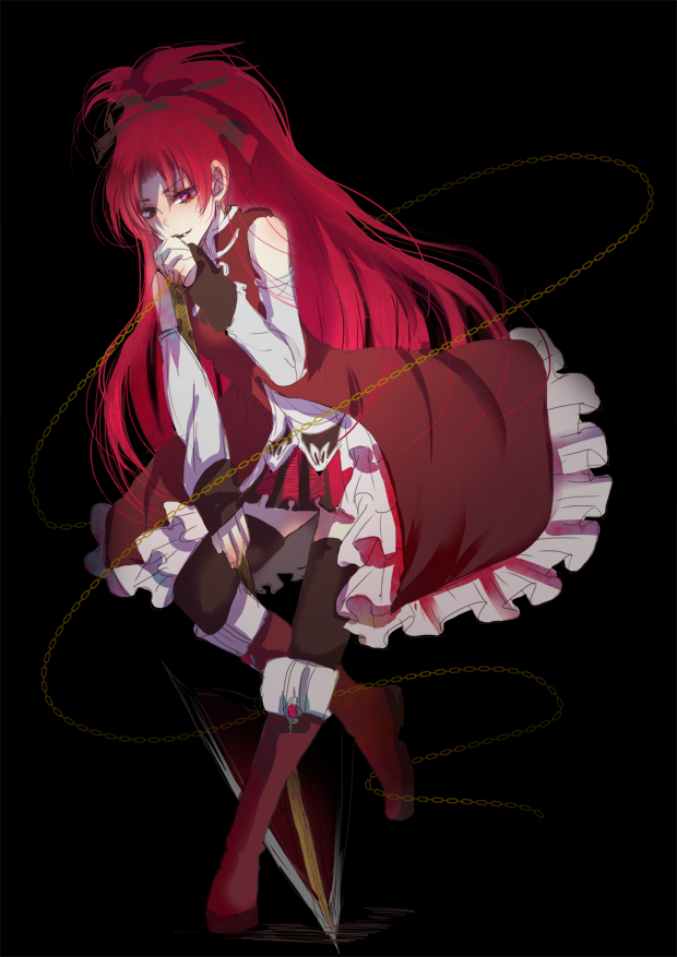 sakura kyoko (mahou shoujo madoka magica) drawn by botan_(obutton)