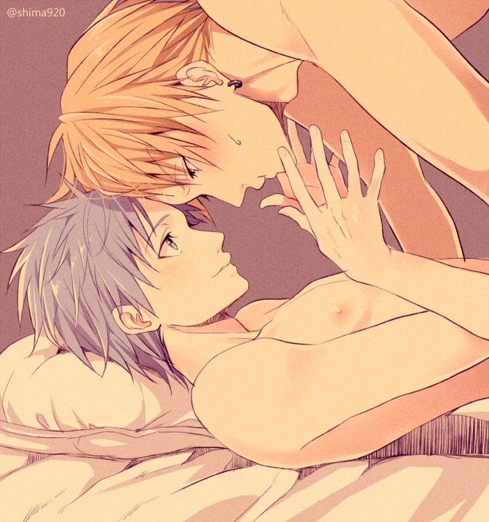 kuroko tetsuya and kise ryouta (kuroko no basuke) drawn by mashima_shima